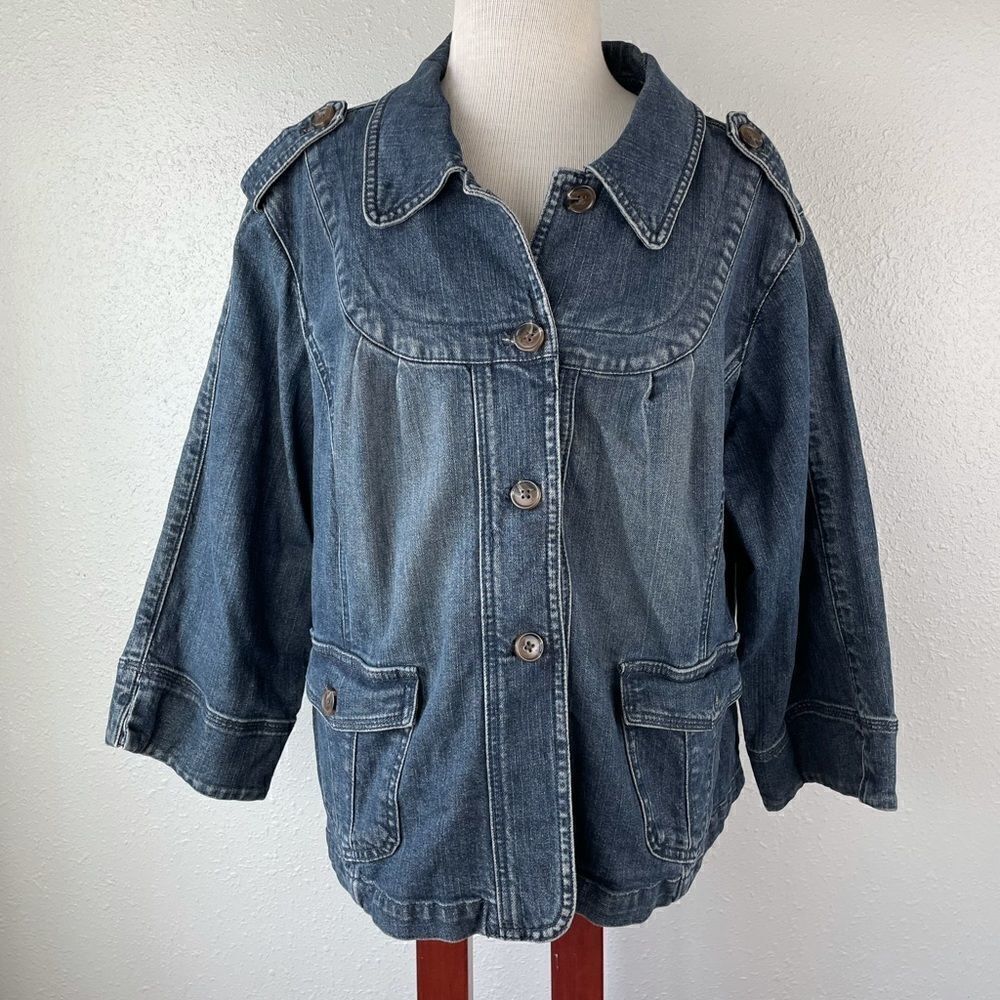 Motto Denim Style Jacket Size 2X EUC